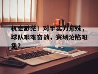 半岛体育官网-机会渺茫！对手实力悬殊，球队艰难奋战，赛场沦陷难免？